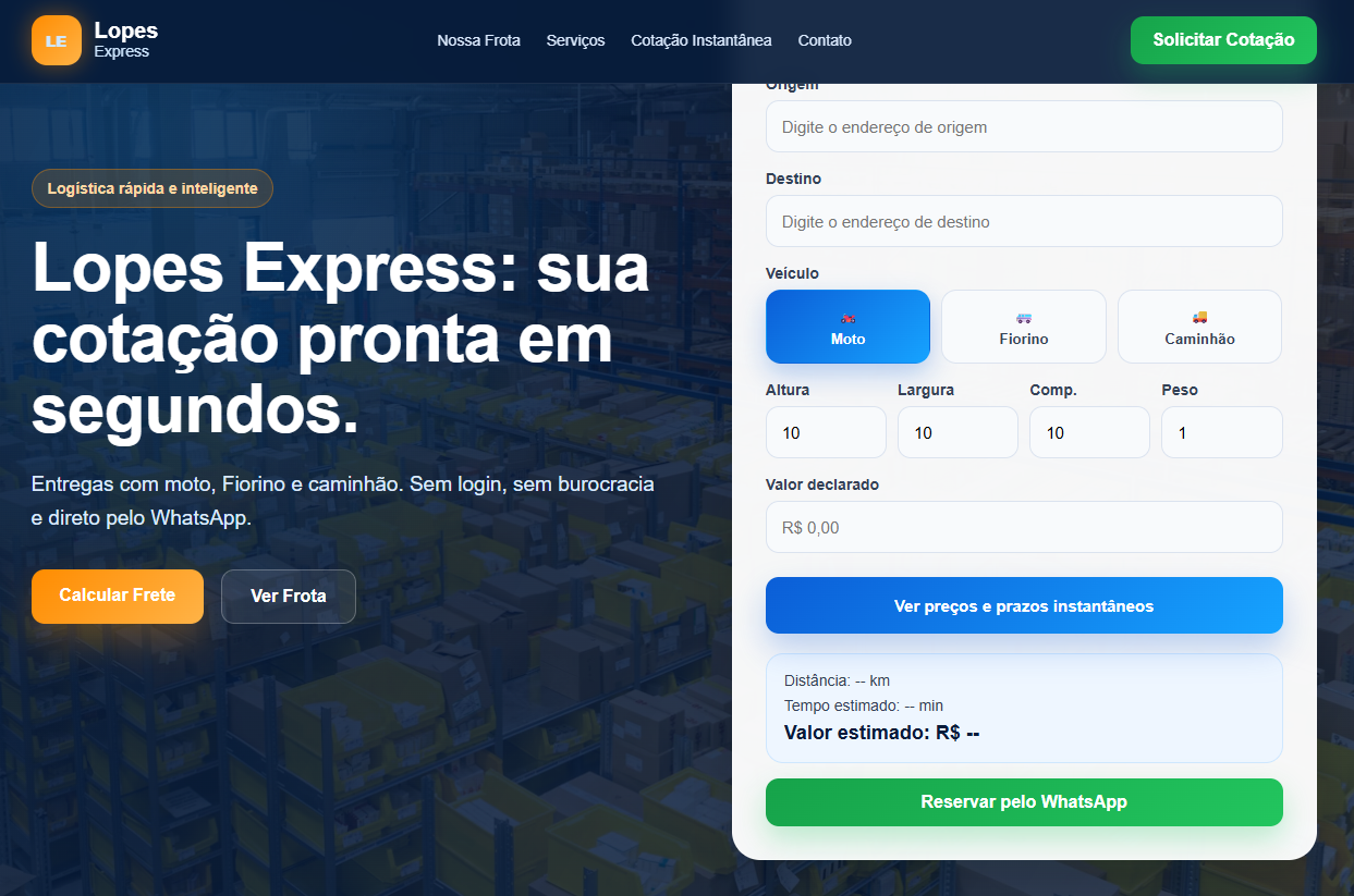 Landing page corporativa para apresentacao de servicos de TI